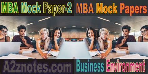 mba  year business environment model question mock paper