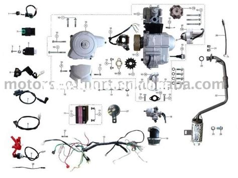 chinese atv wiring diagram cc pit bike bike engine atv parts