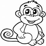 Macaco Monkey Macaquinhos Macacos Figuras Riscos Monkeys Figura Atividades Kunjungi Wecoloringpage Papan Ingrahamrobotics Graciosos sketch template