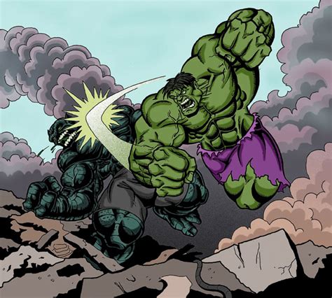 Hulk Vs The Abomination Color By Clagala On Deviantart