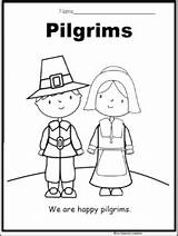 Pilgrim Pilgrims Madebyteachers Crafts sketch template