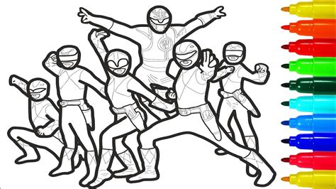 coloring pages mighty morphin power rangers comiclist previews
