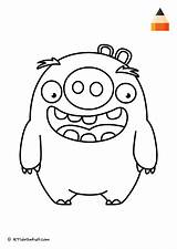Coloring Pages Angry Birds Pig Draw Letsdrawkids Pigs Bird Characters sketch template