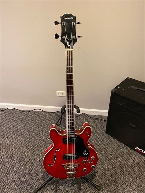 epiphone ea   red mitchs guitars reverb epiphone guitar   sell