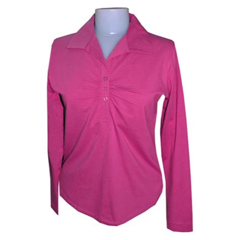 Women S Pima Stretch Jersey Knit Long Sleeve Top From