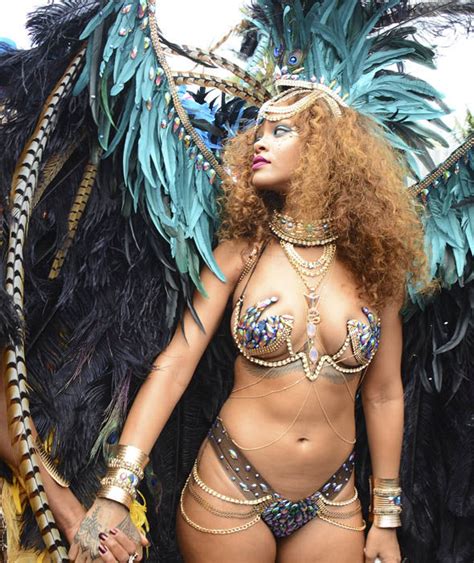 Rihanna Shows Off Her Kadooment Day Parade Carnival Outfit