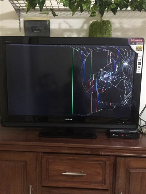 biaya ganti layar tv led pecah sanzan elektronik