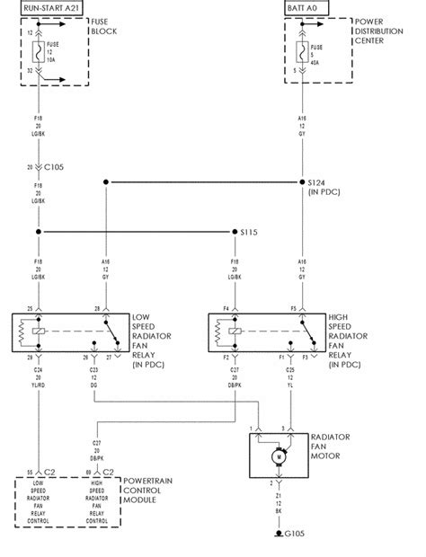 pt cruiser radiator fan wiring diagram fold aid