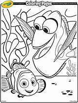 Coloring Pages Nemo Finding Dory Crayola Disney Fish Sheets Colouring Printable Kids sketch template