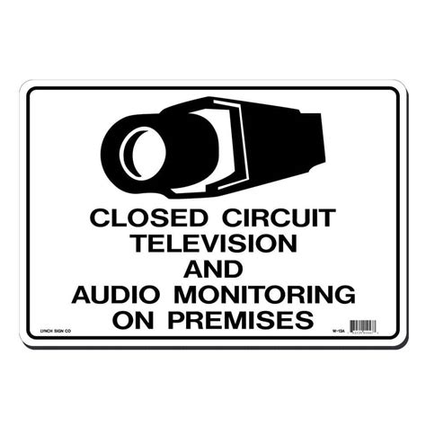 black  white plastic closed circuit television  audio monitoring  premises