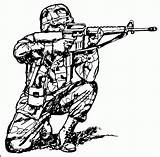 Army Coloring Soldier Library Clipart sketch template