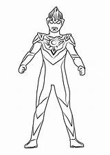 Ultraman Mebius Colorear Orb sketch template