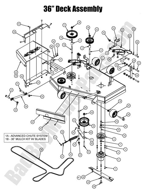 stand onin deck assembly diagrambad boy mower parts