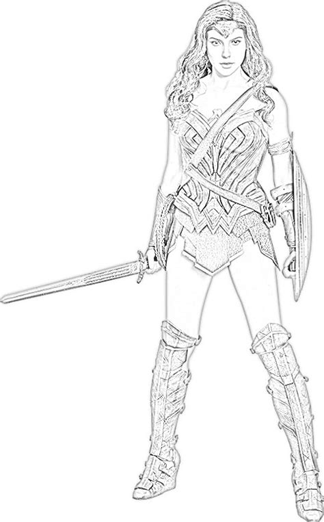 Coloring Pages Wonder Woman Coloring Pages