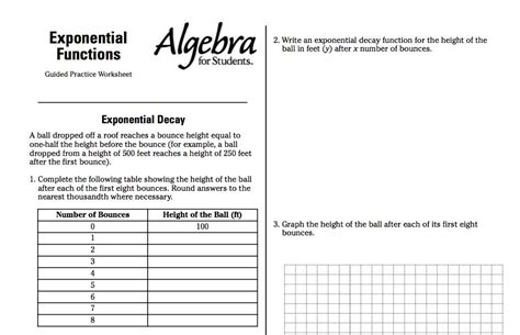solving exponential equations worksheet
