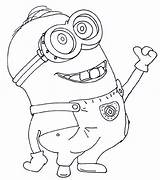 Coloring Pages Minions Cute sketch template