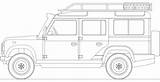 Coloring Rover Defender Land 110 Template Sketch Drawing Google Technical Rovers Range Car Door Search Bacheca Scegli Una sketch template