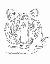 Stencils Freestencilgallery Tigre Kirigami sketch template