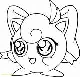 Jigglypuff Coloring Pages Pokemon Cute Printable Colorings Color Print Getcolorings Girl Tech High sketch template