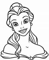 Belle Coloring Pages Odd Dr Face Princess sketch template