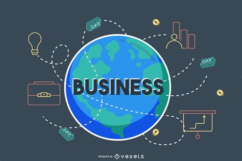 global business   world vector
