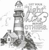 Matthew Lighthouse sketch template