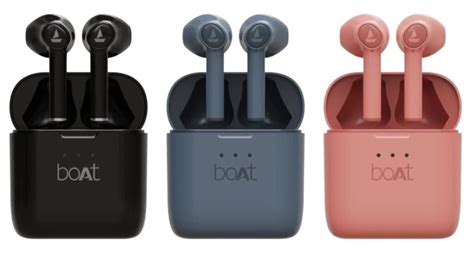 boat airdopes  true wireless earbuds launched  india  rs