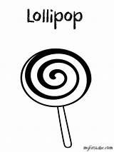 Lollipop Lollipops Printable sketch template
