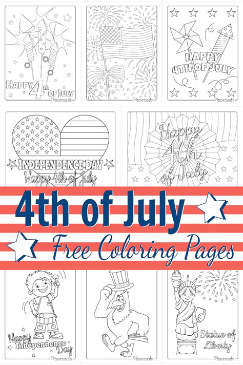 printable fourth  july coloring pages  printable coloring