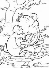 Coloring Hug Lumpy Roo Winnie Pooh Pages Giving Big sketch template