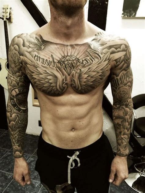 99 Lovely Men Chest Tattoo Ideas That Timeless All Time Chest Tattoo