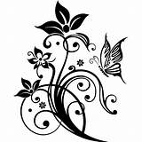 Papillon Fleur Floare Mariposa Vinilo Decorativo Sticker Murale Vinilos Decorativos Borboleta Farfalla Wandtattoos Fluture Autocolante Wandtattoo Folies Vorheriger Stickeredecorativ Adesivi sketch template