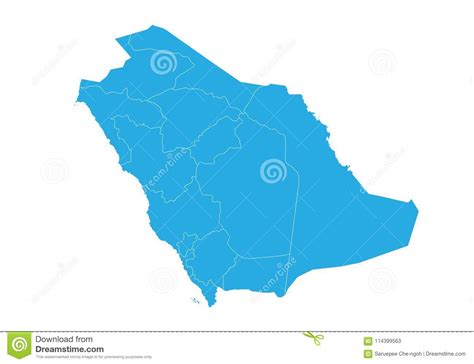 Map Of Saudi Arabia High Detailed Vector Map Saudi
