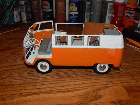 vw  van camper plastic model vehicle kit  scale  pictures  geolinc