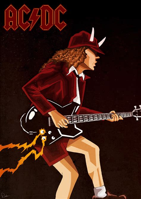 acdc poster  behance