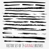 Vector Grunge Brushes Watercolor Material Eps Format sketch template