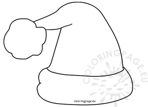 santa claus hat printable outline  crafts coloring page