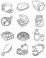 Coloring Food Cartoon Pages Ages sketch template