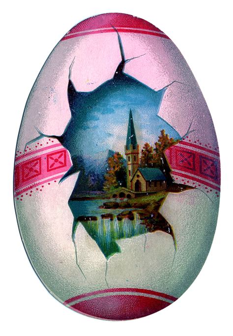 victorian easter clip art 2 egg shaped cards the