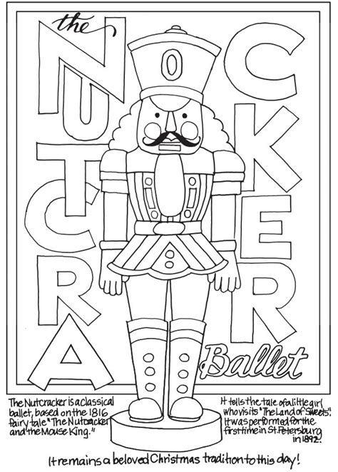 freebie nutcracker coloring page stamping