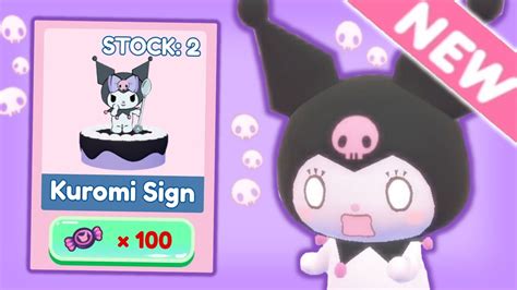 New Kuromi Sign Playing Kuromis Spooky Cafe Roblox My Hello Kitty