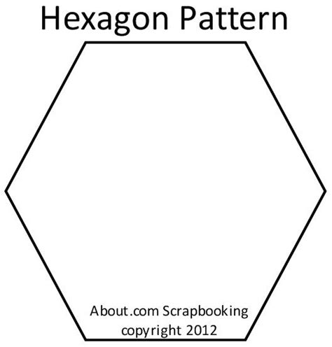 printable   hexagon template printable templates