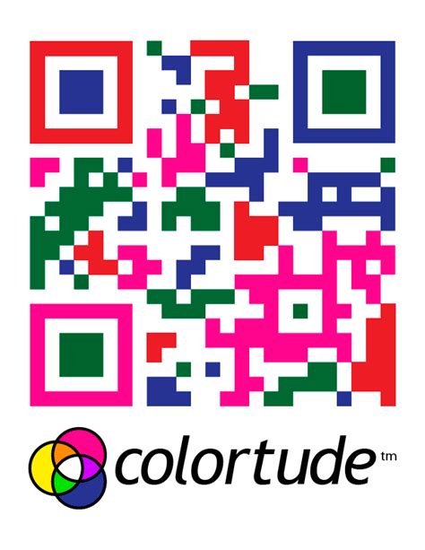 my new qr scan code for colortude coding qr code cool stuff