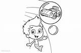 Coloring Pages Bubble Gil Guppies Car Printable Kids sketch template