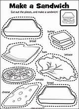 Sandwich Picnic Worksheets Englisch Grundschule Inglese Makanan Lembaran Contains Quilt Prasekolah Tpt Fun Englischunterricht Flashcards Täältä Tallennettu sketch template
