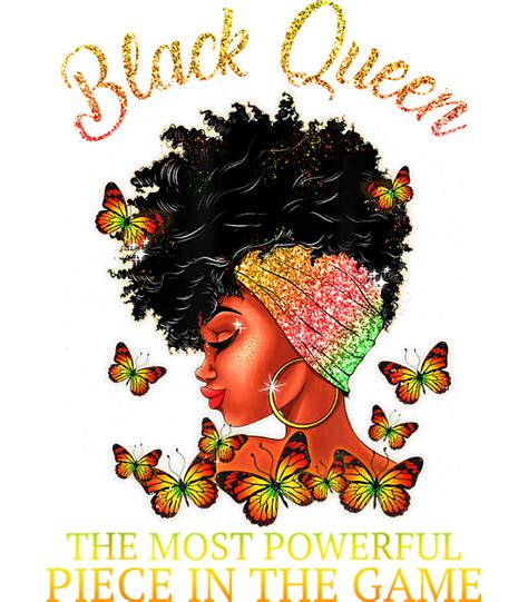 black queen the most powerful piece in the game melanin girl sticker