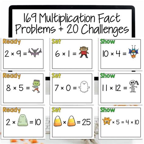 ready set show halloween multiplication facts