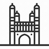 Hyderabad Charminar Landmark sketch template
