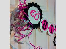 60th Birthday Decorations Party Banner Sixty & Sassy by FromBeths