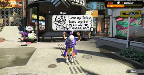 splatoon 2 flooded with amazing messages of support for transgender and non binary players